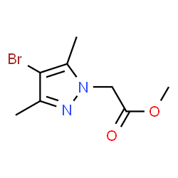 Methyl (4-bromo-3,5-dimethyl-1H-pyrazol-1-yl)acetate Structure