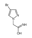 2-(4-溴-1H-吡唑-1-基)乙酰胺结构式