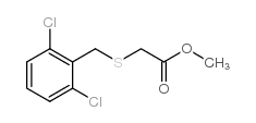 2-[(2,6-二氯苄基)硫代]乙酸甲酯结构式