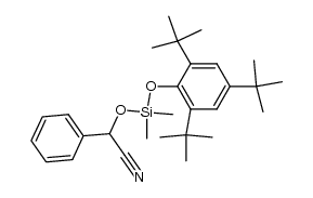 [Dimethyl(2,4,6-tri-tert-butylphenoxy)silyloxy]phenylacetonitril Structure