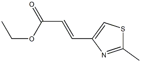(E)-ethyl 3-(2-methylthiazol-4-yl)acrylate Structure