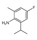 Benzenamine, 4-fluoro-2-methyl-6-(1-methylethyl)- (9CI)结构式