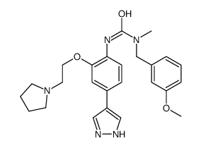 Urea, N-[(3-Methoxyphenyl)Methyl]-N-Methyl-N'-[4-(1H-pyrazol-4-yl)-2-[2-(1-pyrrolidinyl)ethoxy]phenyl]-结构式