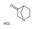 1-AZABICYCLO[2.2.1]HEPTAN-3-ONE HYDROCHLORIDE Structure