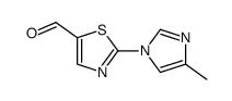 2-(4-methyl-1H-imidazol-1-yl)-1,3-thiazole-5-carbaldehyde Structure