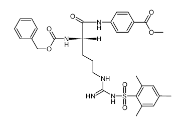 Z-Arg(Mts)-4-methoxycarbonylanilide Structure