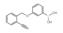 3-(2-氰基苯基甲氧基)苯硼酸结构式