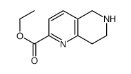 Ethyl 5,6,7,8-tetrahydro-1,6-naphthyridine-2-carboxylate结构式