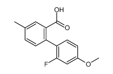 2-(2-fluoro-4-methoxyphenyl)-5-methylbenzoic acid结构式