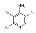 3,5-二溴-2-甲基吡啶-4-胺结构式