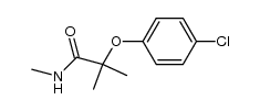 α-(4-chloro-phenoxy)-isobutyric acid methylamide Structure