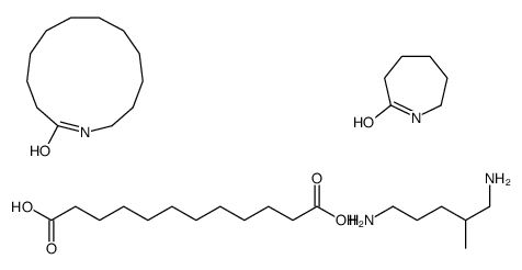 azacyclotridecan-2-one,azepan-2-one,dodecanedioic acid,2-methylpentane-1,5-diamine Structure