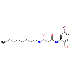 N-(5-Chloro-2-hydroxyphenyl)-N'-octylmalonamide Structure