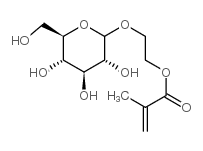 2-甲基丙烯酸氧基乙基d-吡喃葡萄糖苷结构式