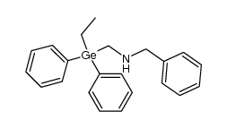 N-(ethyldiphenylgermylmethyl)benzylamine Structure