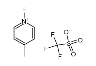 N-Fluoro-4-methylpyridinium triflate结构式