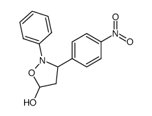 2-Phenyl-3-(4-nitrophenyl)-5-hydroxyisoxazolidine结构式