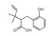 2-(1,1-dimethylallyl)-2,3-dihydro-o-coumaric acid结构式