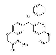 2-[4-(2-phenyl-1,8-naphthyridine-3-carbonyl)phenoxy]acetohydrazide结构式