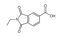 2-ethyl-1,3-dioxoisoindoline-5-carboxylic acid structure