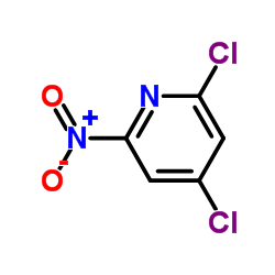 2,4-二氯-6-硝基吡啶结构式