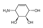 4-Cyclohexene-1,2,3-triol,6-amino-,(1S,2R,3S,6R)-(9CI) Structure