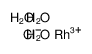 rhodium(3+),trichloride,trihydrate Structure