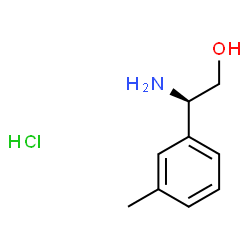 (R)-2-氨基-2-(间甲苯基)乙醇盐酸盐结构式