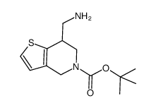 tert-butyl7-(aminomethyl)-6,7-dihydrothieno[3,2-c]pyridine-5(4H)-carboxylate结构式