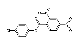 4-chlorophenyl 2,4-dinitrobenzoate Structure