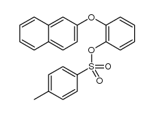 2-(naphthalen-2-yloxy)phenyl 4-methylbenzenesulfonate结构式