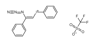 (Z)-(2-azido-2-phenylvinyl)(phenyl)iodonium trifluoromethanesulfonate Structure