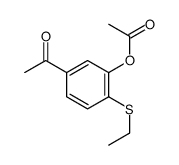 (5-acetyl-2-ethylsulfanylphenyl) acetate Structure