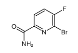 2-Bromo-3-fluoropyridine-6-carboxamide structure