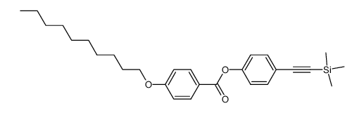 4-((trimethylsilyl)ethynyl)phenyl 4-(decyloxy)benzoate Structure