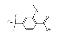 2-甲硫基-4-三氟甲基苯甲酸结构式