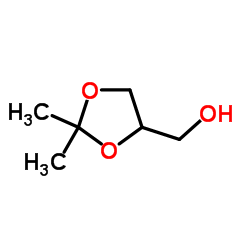 [2,2-Dimethyl(4,5-13C2)-1,3-dioxolan-4-yl](13C)methanol结构式