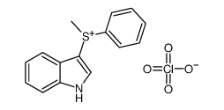 (indol-3-yl)methylphenylsulfonium perchlorate Structure