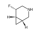 (1R,5S,6S)-5-氟-3-氮杂二环[4.1.0]庚烷结构式