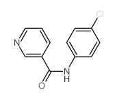 3-Pyridinecarboxamide,N-(4-chlorophenyl)-结构式