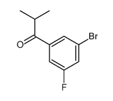 1-(3-Bromo-5-fluorophenyl)-2-methyl-1-propanone Structure