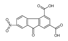7-nitro-9-oxofluorene-2,4-dicarboxylic acid Structure