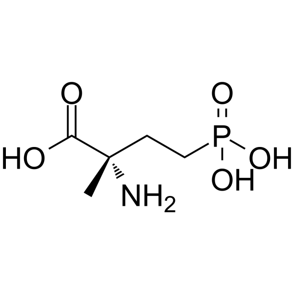 (S)-2-氨基-2-甲基-4-磷酰丁酸结构式