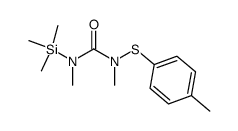 N,N'-dimethyl-N-(p-tolylthio)-N'-(trimethylsilyl)-urea Structure