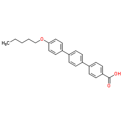 [1,1':4',1''-Terphenyl]-4-carboxylic acid, 4''-(pentyloxy)- structure