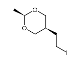 cis-5-(2-iodoethyl)-2-methyl-1,3-dioxane Structure