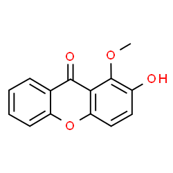 2-羟基-1-甲氧基呫吨酮结构式
