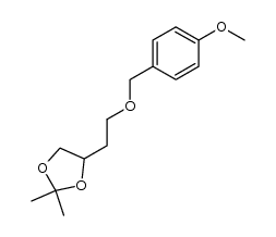 4-[2-(4-methoxy-benzyloxy)ethyl]-2,2-dimethyl-[1,3]dioxolane结构式