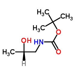 N-Boc-(S)-1-氨基-2-丙醇结构式