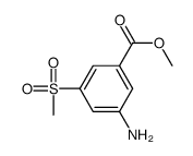 3-氨基-5-(甲基磺酰基)苯甲酸甲酯结构式